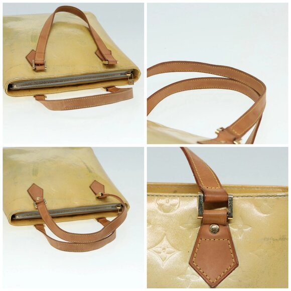 LOUIS VUITTON Monogram Vernis Houston Hand Bag Gris M91053 LV Auth tb1146 - Picture 16 of 16